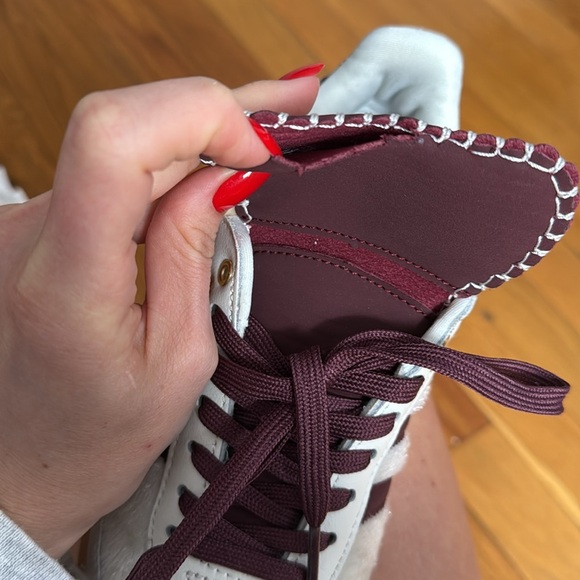 Adidas x Wales Bonner Samba sneakers size 6.5 maroon / white - Picture 7 of 7